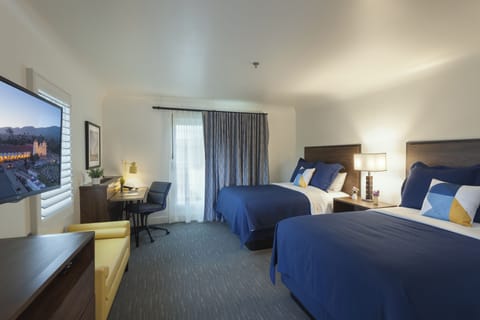Deluxe Room, 2 Double Beds | Pillowtop beds, in-room safe, individually decorated