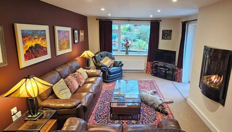 Lounge with view to rear garden