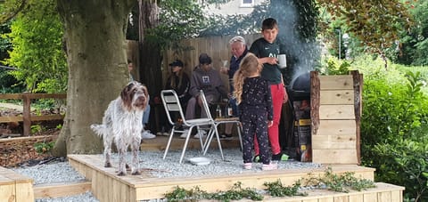 Purpose built BBQ Area under tree canopy