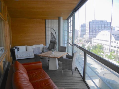 Luxury Apartment, 2 Bedrooms, Sauna, City View | Terrace/patio