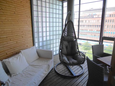 Luxury Apartment, 2 Bedrooms, Sauna, City View | Terrace/patio