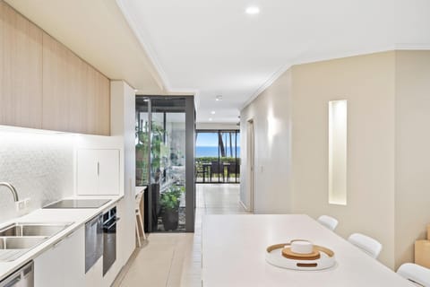 2 Bedroom Deluxe Beachfront Apartment | Private kitchen | Full-size fridge, microwave, stovetop, dishwasher