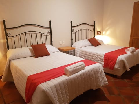 Premier Double Room, 2 Double Beds, Non Smoking | 1 bedroom, premium bedding, down comforters, blackout drapes