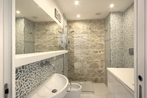 Deluxe Apartment | Bathroom | Shower, free toiletries, hair dryer, bidet