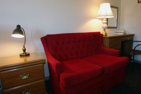 Standard 1 Queen Bed | Living area | Flat-screen TV