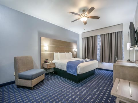 Room, 1 King Bed, Non Smoking (Second Floor, Interior Stairs Only) | Premium bedding, blackout drapes, iron/ironing board, free WiFi