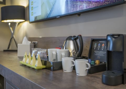 In-room safe, desk, laptop workspace, blackout drapes