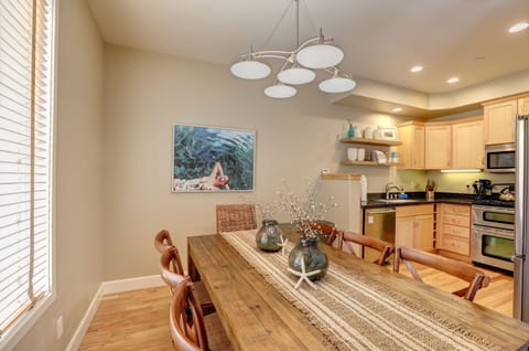 Dining and kitchen area