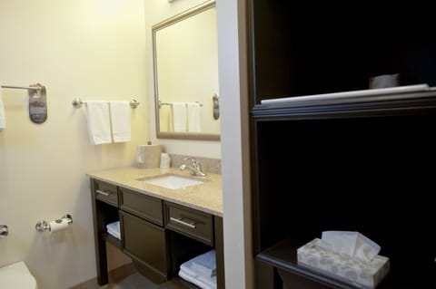 Standard Double Room, 2 Queen Beds, Non Smoking | Bathroom | Eco-friendly toiletries, hair dryer, towels