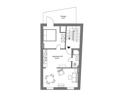 Apartment, 1 Bedroom | Floor plan