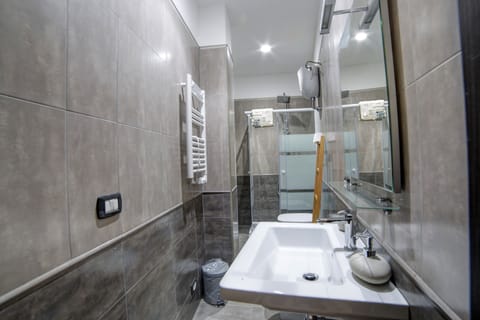 Family Room | Bathroom | Shower, rainfall showerhead, free toiletries, hair dryer