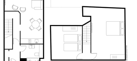 Two Bedroom Suite - Duplex | Floor plan