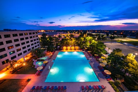 Seasonal outdoor pool, cabanas (surcharge), pool umbrellas