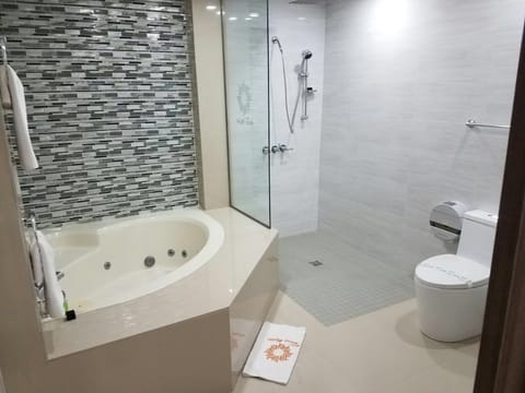Comfort Double Room, 1 Queen Bed, Accessible | Bathroom shower