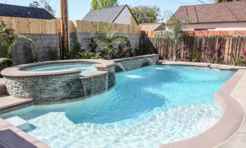 New Pebble-Tech Pool w/In-ground Jacuzzi