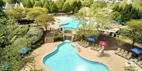 Indoor pool, seasonal outdoor pool