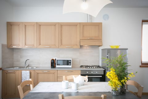 Apartment, 2 Bedrooms, Accessible, Garden View | Private kitchen | Full-size fridge, stovetop, espresso maker, coffee/tea maker