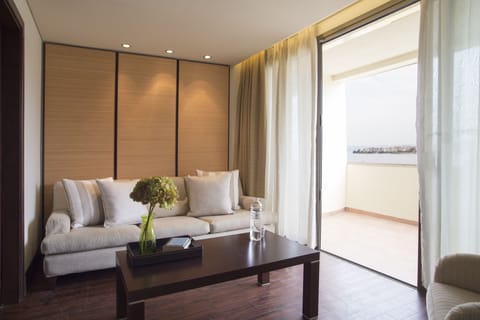 Superior Suite (Sea or Marina View) | Premium bedding, minibar, in-room safe, desk