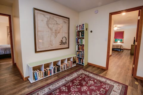 Upper loft view of guest bedrooms