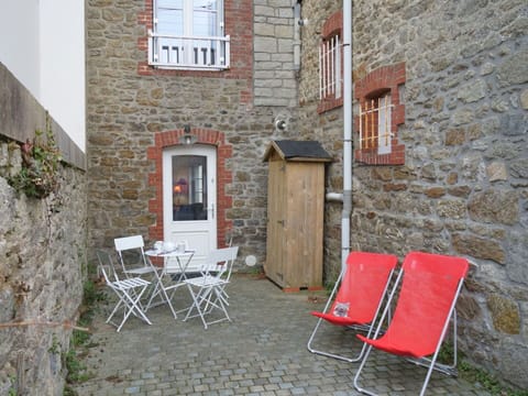 Property, Red, Chair, Wall, House, Building, Furniture, Tree, Room, Architecture