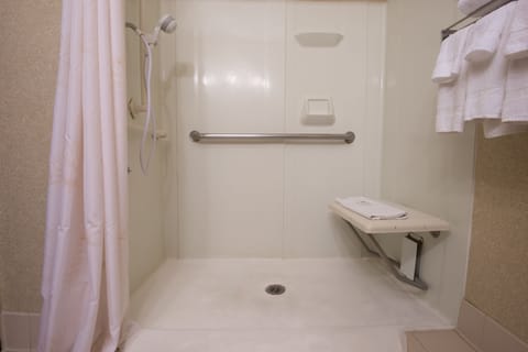 Standard Room, 2 Queen Beds, Accessible, Non Smoking | Bathroom shower