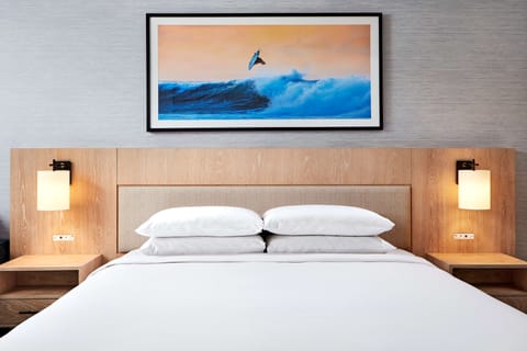 Premium bedding, pillowtop beds, in-room safe, laptop workspace