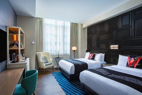 Room, 2 Queen Beds | Hypo-allergenic bedding, down comforters, pillowtop beds, minibar