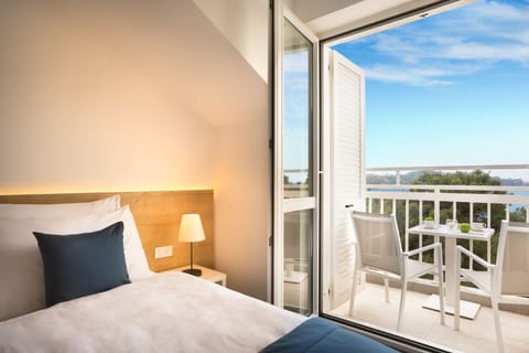 Superior Twin Room, Partial Sea View | Balcony view