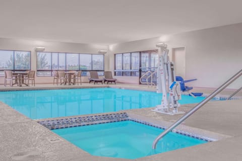 Indoor pool, open 10:00 AM to 11:00 PM, sun loungers