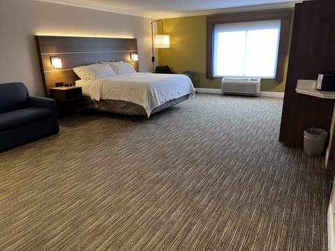 Suite, 1 King Bed, Accessible (Mobil, Roll Shwr) | Bathroom | Combined shower/tub, free toiletries, hair dryer, towels