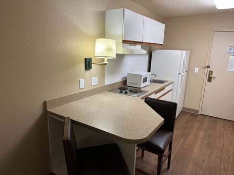 Suite, 2 Queen Beds, Non Smoking, Kitchen | Desk, laptop workspace, blackout drapes, free WiFi