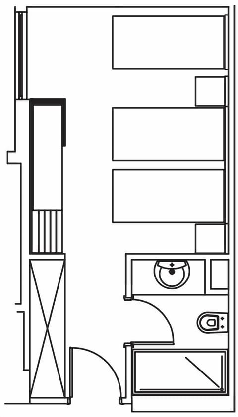 Standard Triple Room | Floor plan