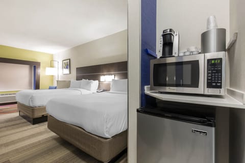 Suite, 2 Queen Beds | Premium bedding, in-room safe, desk, laptop workspace