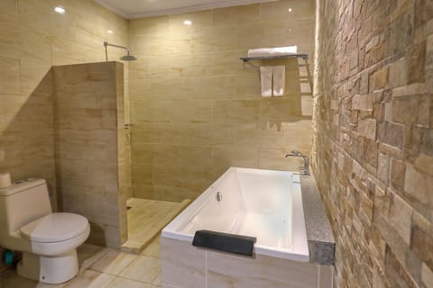 Junior Double Room | Bathroom | Free toiletries, hair dryer, slippers, towels