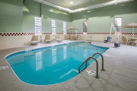 Indoor pool, open 7:00 AM to 11:00 PM, sun loungers