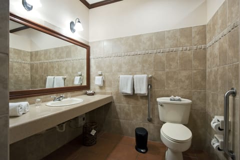 Superior Double Room, 2 Queen Beds | Bathroom | Shower, free toiletries, hair dryer, towels