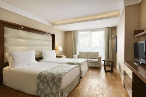 Room, Multiple Beds, Non Smoking (Economy) | Premium bedding, minibar, in-room safe, desk