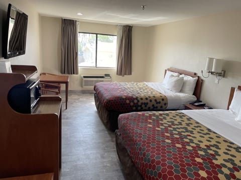 Standard Room, 2 Queen Beds, Non Smoking | Desk, iron/ironing board, free WiFi, bed sheets