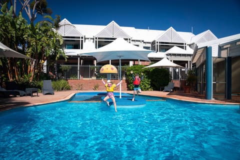 Indoor pool, outdoor pool, sun loungers