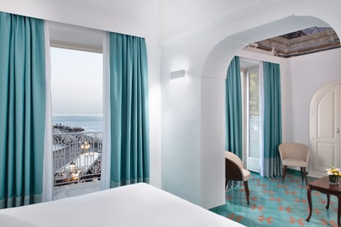 Junior Double or Twin Room, Sea View | Premium bedding, down comforters, minibar, in-room safe