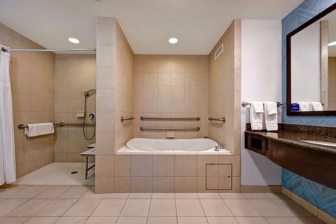Suite, One King Bed, Roll In Shower | Bathroom shower