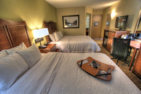 Room, 2 Queen Beds, Balcony (Creek View) | In-room safe, iron/ironing board, free WiFi, bed sheets