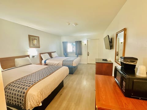 Standard Room, 2 Queen Beds, Non Smoking, Refrigerator & Microwave | Desk, free WiFi, bed sheets