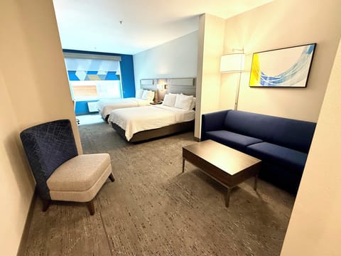 Hypo-allergenic bedding, pillowtop beds, blackout drapes