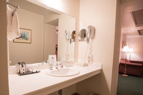 Signature Suite, 1 King Bed with Sofa bed | Bathroom | Shower, free toiletries, hair dryer, bathrobes