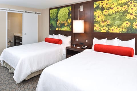 Standard Room, 2 Queen Beds, Refrigerator & Microwave | In-room safe, desk, iron/ironing board, rollaway beds