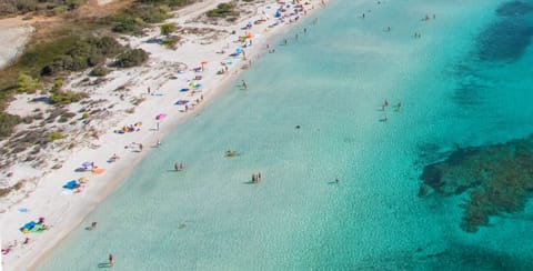 Beach nearby, white sand, beach shuttle, beach umbrellas