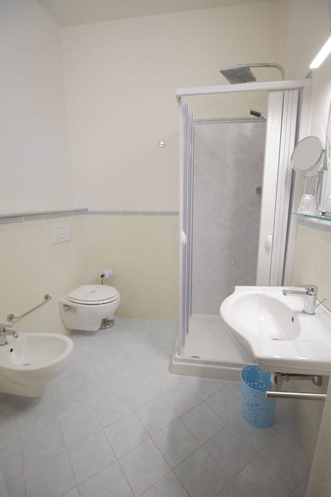 Deluxe Double Room | Bathroom | Shower, rainfall showerhead, hair dryer, bidet