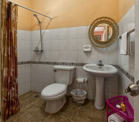 Standard Double Room | Bathroom | Shower, rainfall showerhead, free toiletries, hair dryer