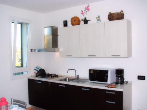 Kitchen: Equipped with Microwave, Fridge and Washing Machine